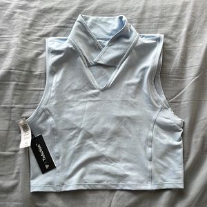 Aritzia | Baby Blue V-Neck Polo Tank